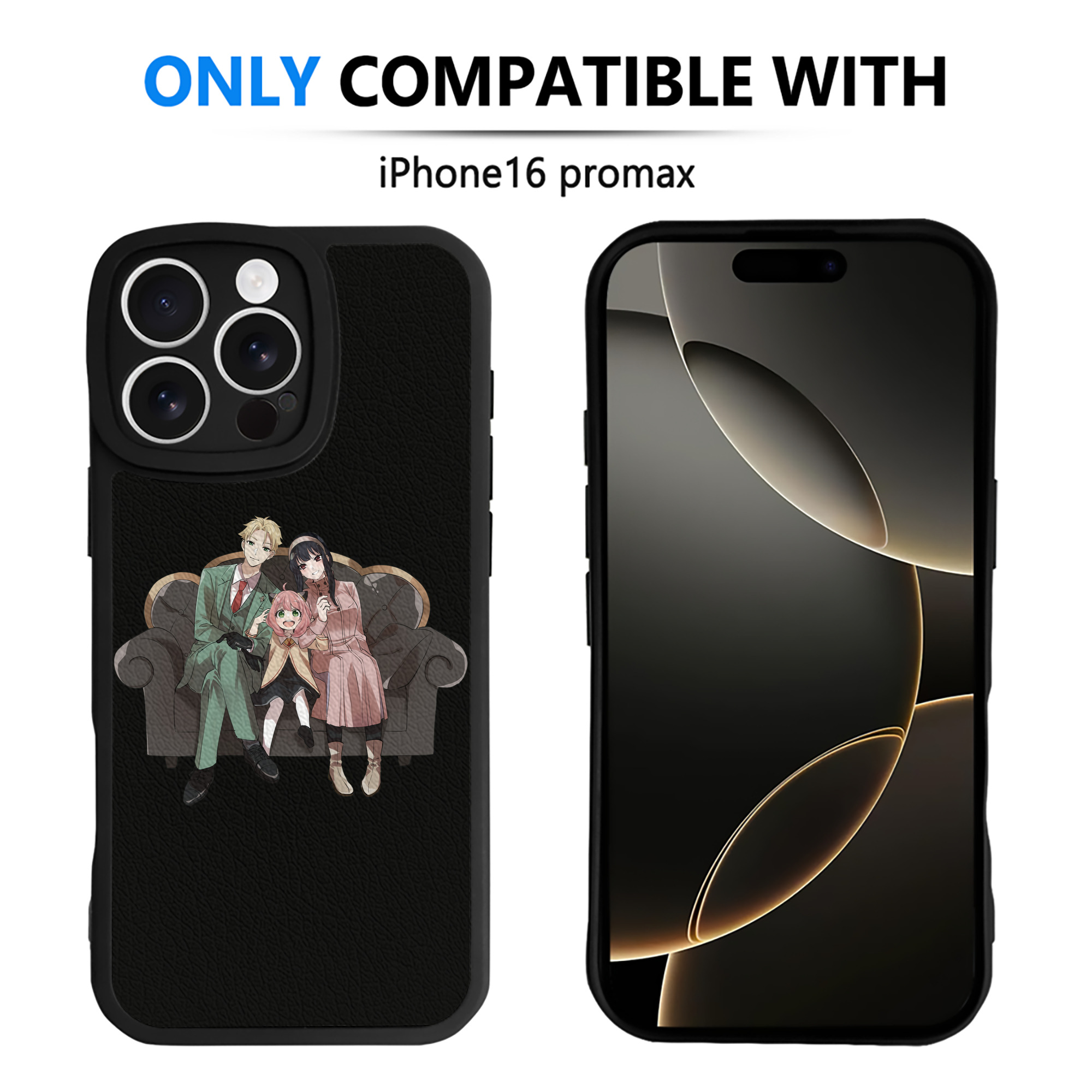 （画像用） SPY×FAMILY间谍家家酒 【iPhone 16シリーズ対応】シリコンスマホケース（レザー調） 材質：シリコン
